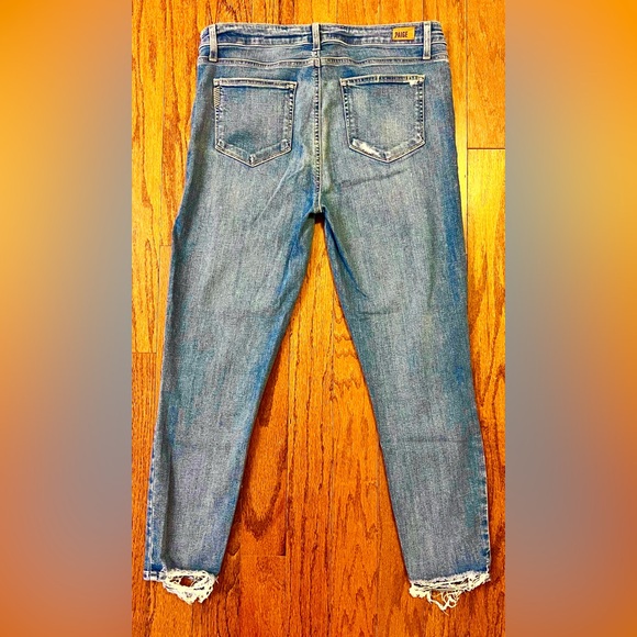 Paige Denim “Hoxton Crop” Distressed Jeans (Size 32) 👖 **NEW WITHOUT TAGS!!🎁** - Picture 5 of 13
